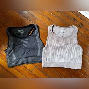 Smartwool Women's Charcoal and Beige Tank Tops